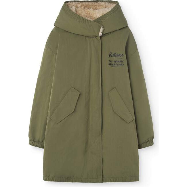 Tarbour42 Woven Relaxed Fit Parka Jacket, Military Green