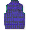 Hamster Woven Relaxed Fit Reversible PAdded Vest, Purple - Vests - 2