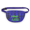 Kids Hoazin Woven Front Zip Waist Belt Fanny Pack, Purple - Bags - 1 - thumbnail