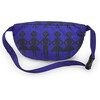 Kids Hoazin Woven Front Zip Waist Belt Fanny Pack, Purple - Bags - 2