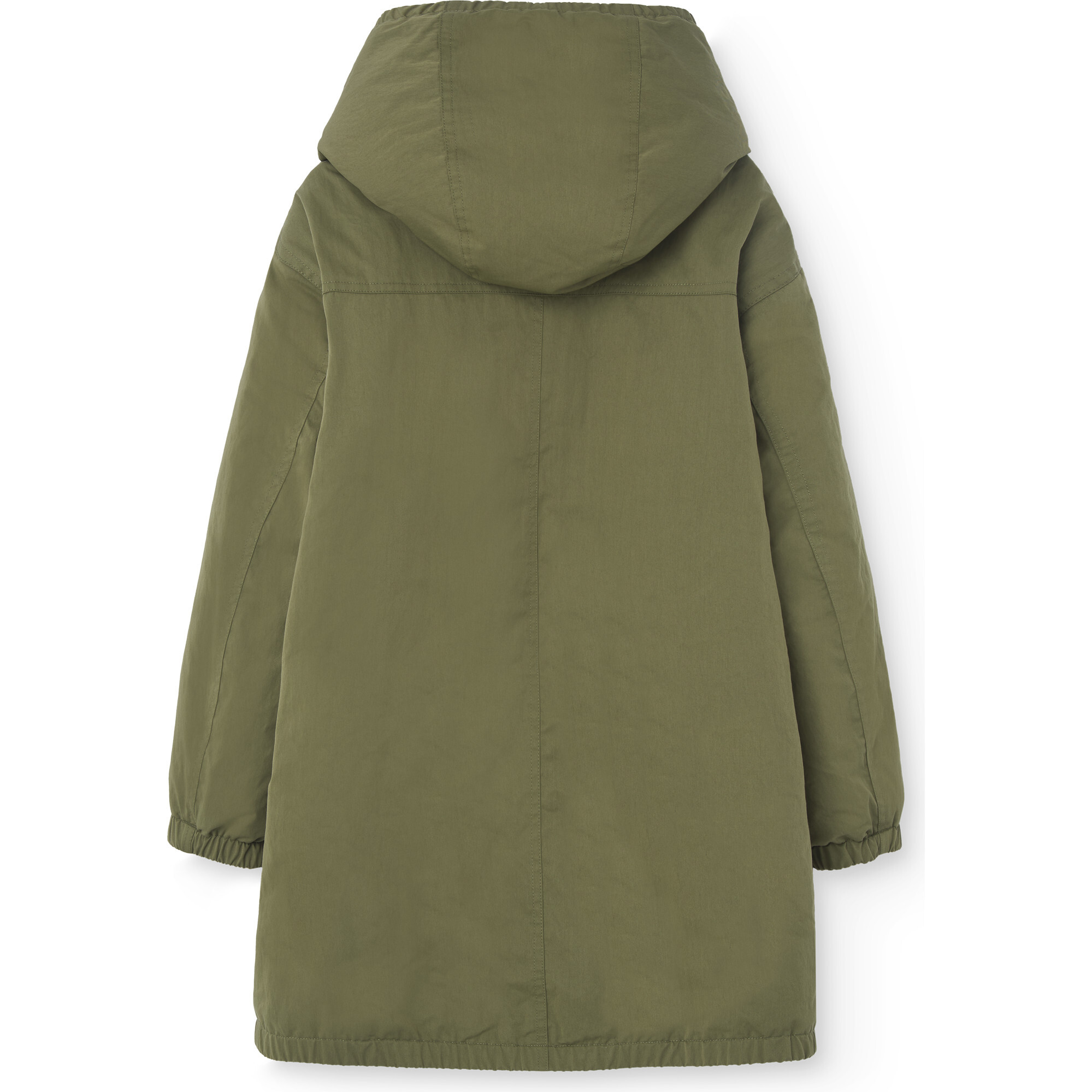 Tarbour42 Woven Relaxed Fit Parka Jacket, Military Green - The