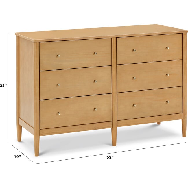 Frem 6-Drawer Dresser, Honey - Dressers - 6