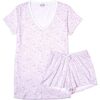 Dallas-Fort Worth Women's Short Pajama Set, Pink - Pajamas - 1 - thumbnail