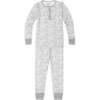Chicago Two Piece Kids Pajamas, Gray - Pajamas - 1 - thumbnail