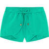 Bahamas Cord Swim Shorts, Peacock Green & Gold - Shorts - 1 - thumbnail