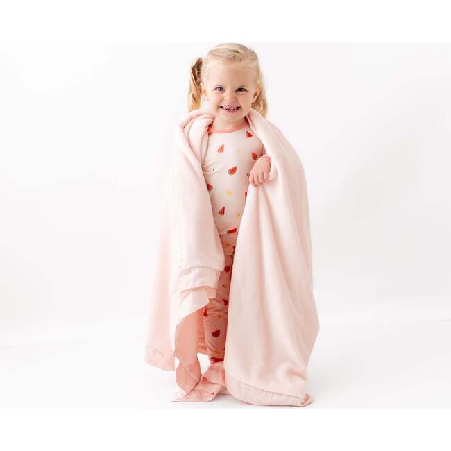 Plush Blanket, Pink - Blankets - 4