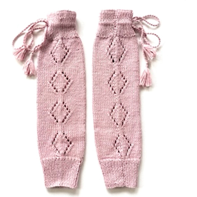 Lacey Leg Warmers, Blush