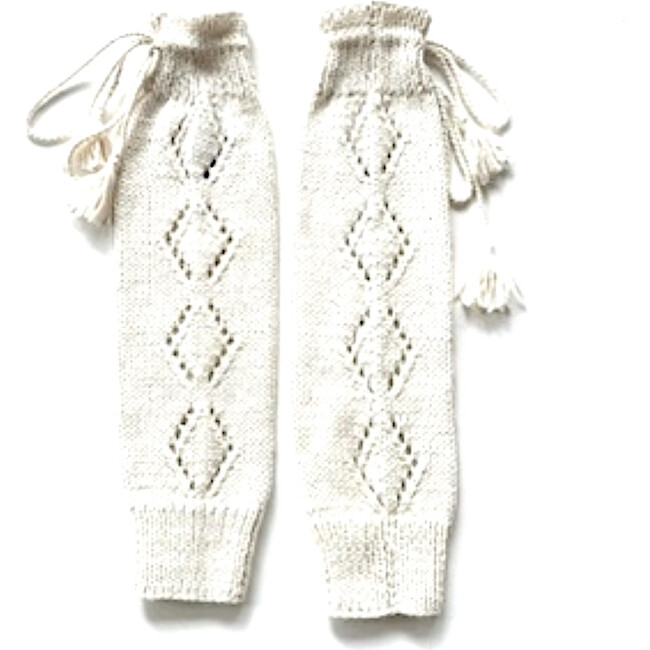 Lacey Leg Warmers, Ivory