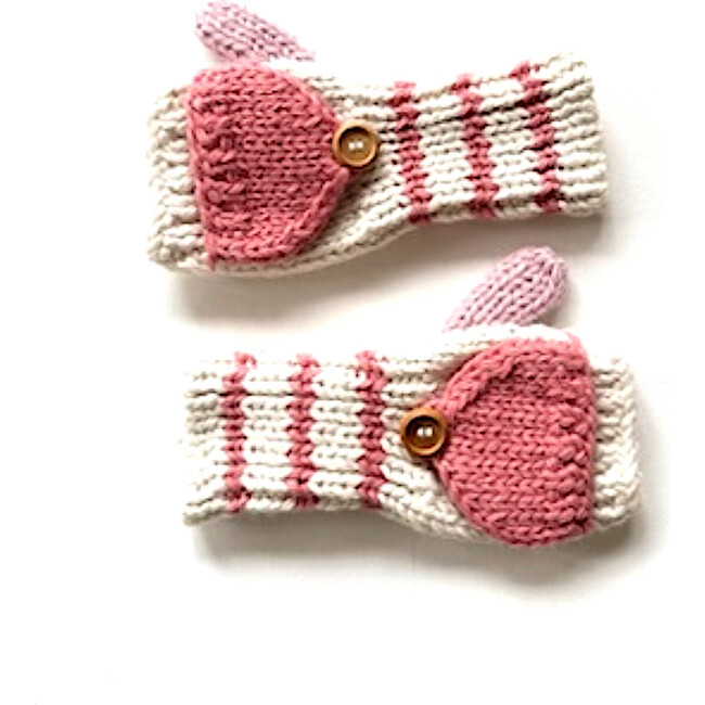 Fingerless Mittens, Petunia Pinks