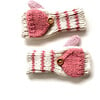 Fingerless Mittens, Petunia Pinks - Gloves - 1 - thumbnail