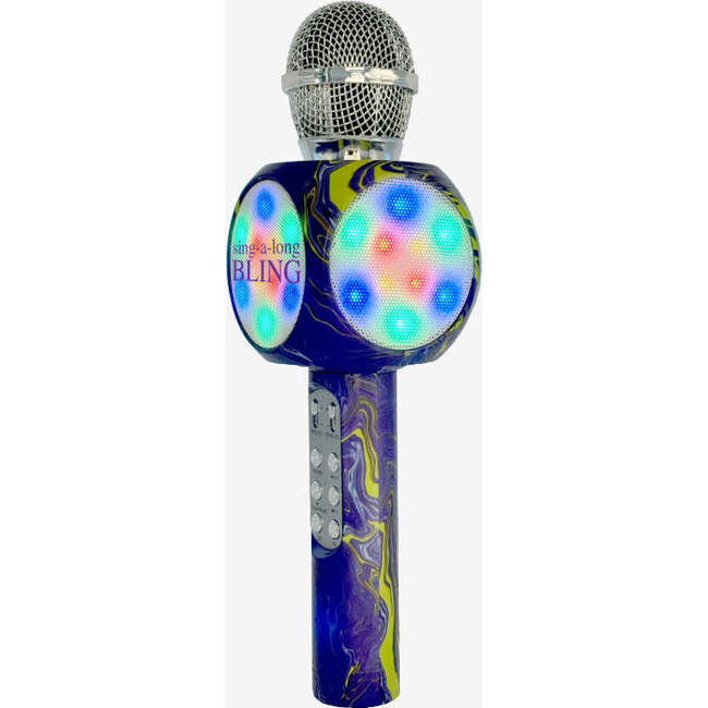 Purple Swirl Karaoke Microphone & Bluetooth Speaker