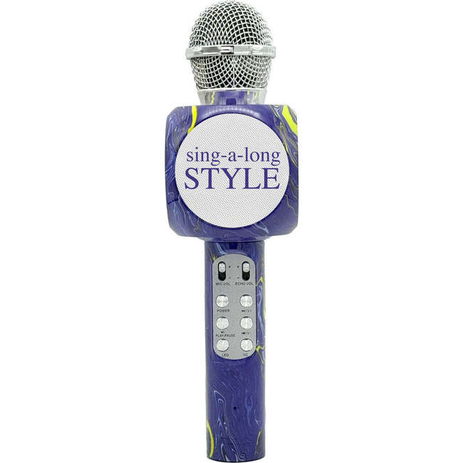 Purple Swirl Karaoke Microphone & Bluetooth Speaker - Musical - 2