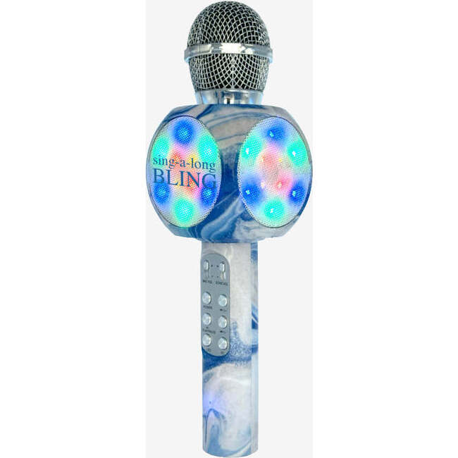 Blue Swirl Karaoke Microphone & Bluetooth Speaker