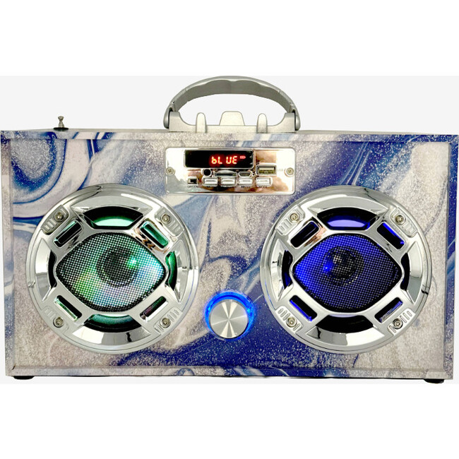 Blue Swirl Boombox & Bluetooth Speaker