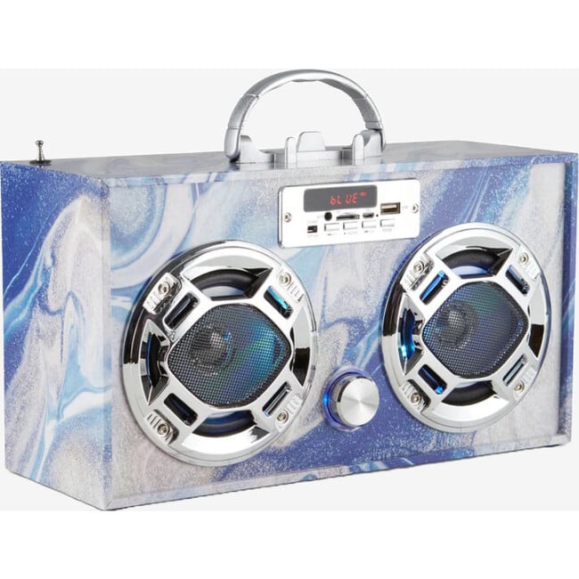 Blue Swirl Boombox & Bluetooth Speaker - Musical - 3