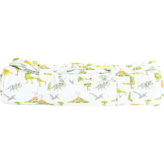 The Dinosaur Print Sleeping Bag, White & Multicolors