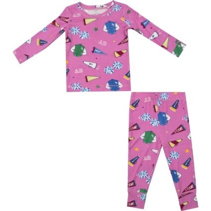 Varsity Cheer L/S Loungewear Set, Pink