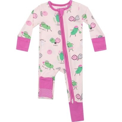 Pickleball 2 Way Zipper Romper, Pink