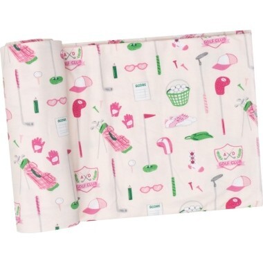 Golf Club Swaddle Blanket, Pink