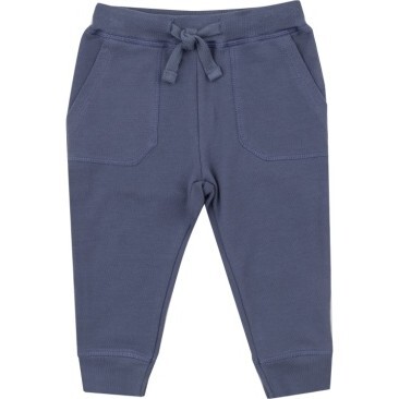 Footballs Inky Blue Joggers, Blue - Pants - 1