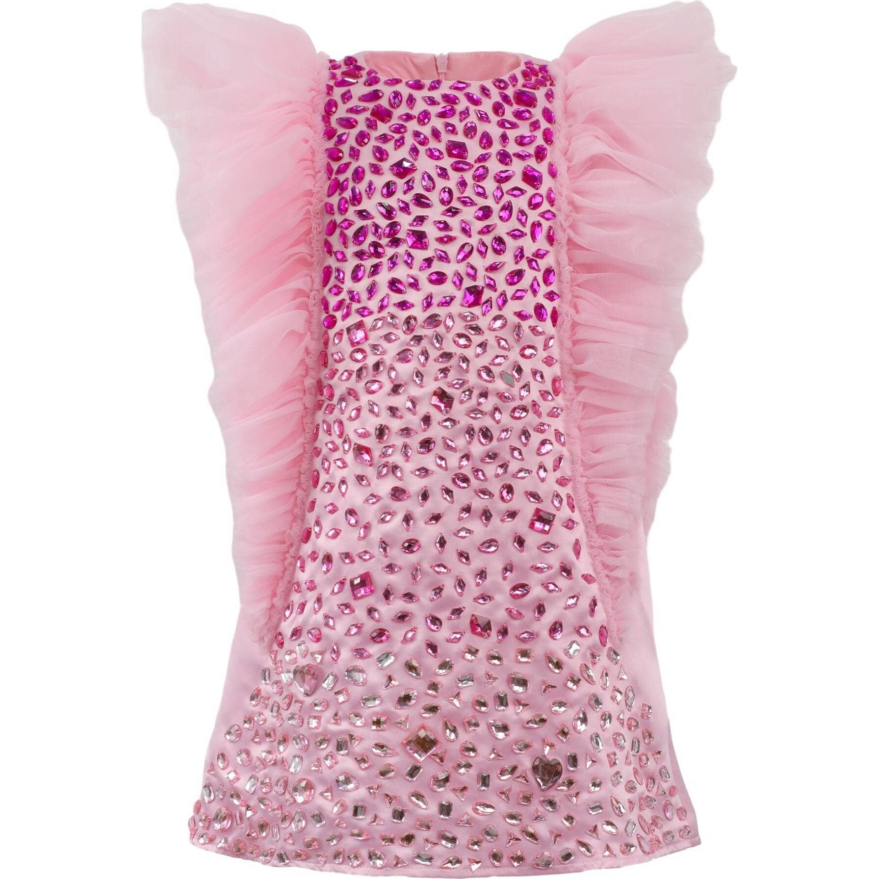 Pink Limited Edition Bejeweled Dress - Dresses - 1