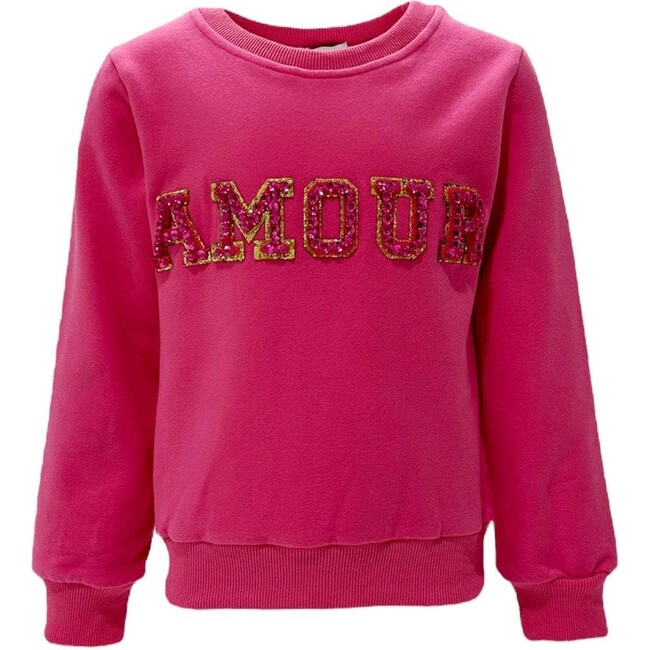 Hot Pink Amour Pearl Sweatshirt