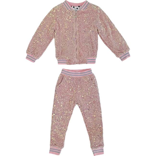 Cotton Candy Sequin Velour Set