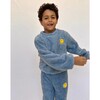 Blue Bright Smile Patch Fuzzy Set - Mixed Apparel Set - 2