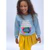 Blue Pearls and Popcorn Sweatshirt - Mixed Apparel Set - 2