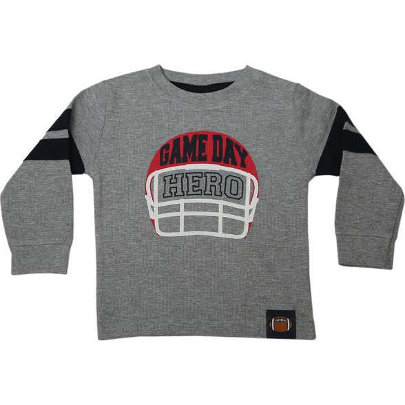 Kids Long Sleeve Thermal Tee, Football Game Day Hero