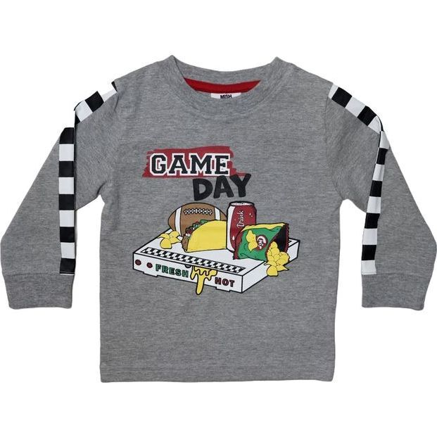 Kids Long Sleeve Tee, Game Day Snacks