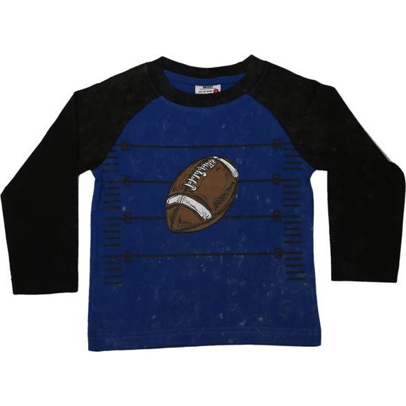 Kids Long Sleeve Enzyme Tee, Football Down