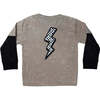 Kids Long Sleeve 2FER Enzyme Tee, Checker Bolt - Shirts - 2