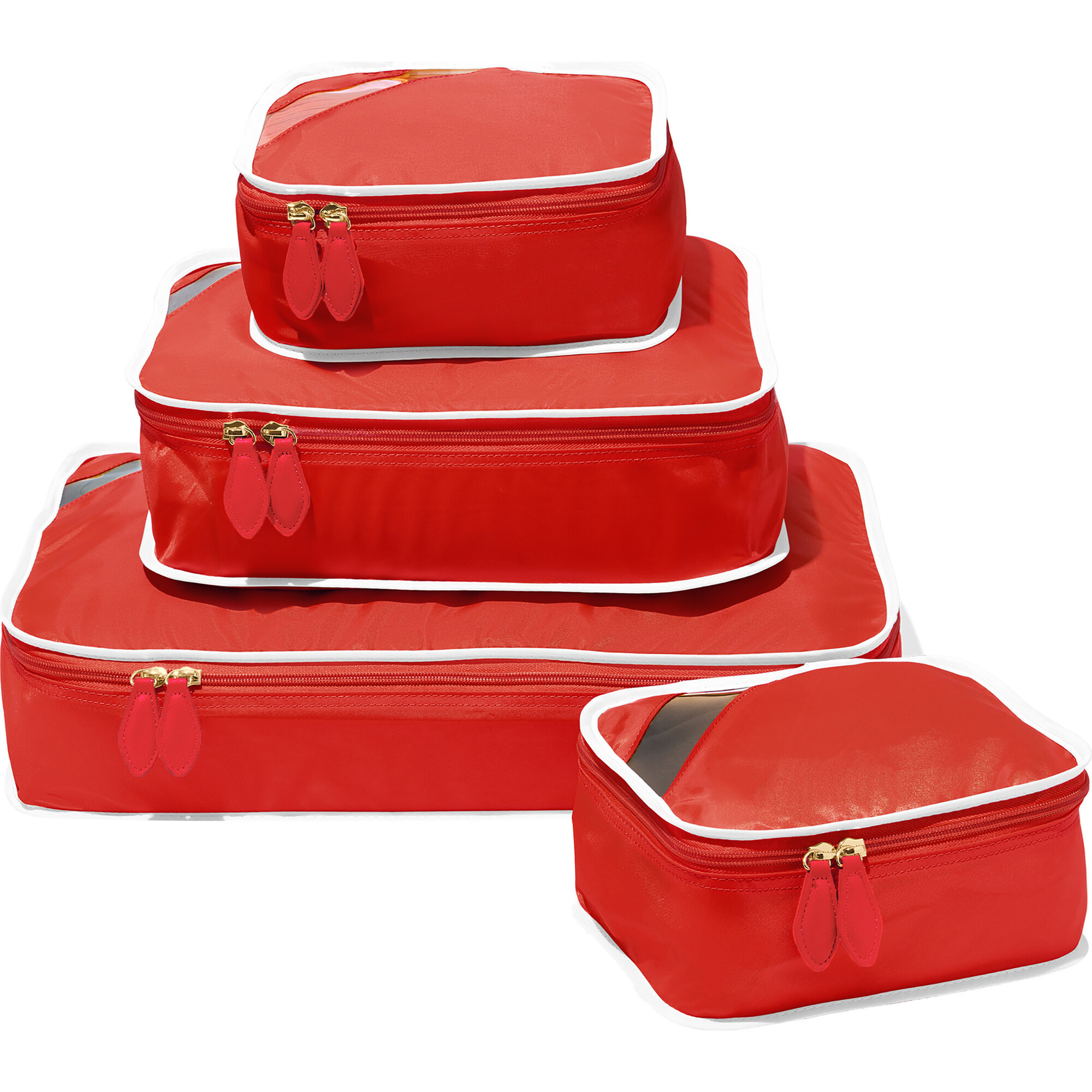 Monogrammable Packing Cube Quad, Bepop Red - Bags - 1