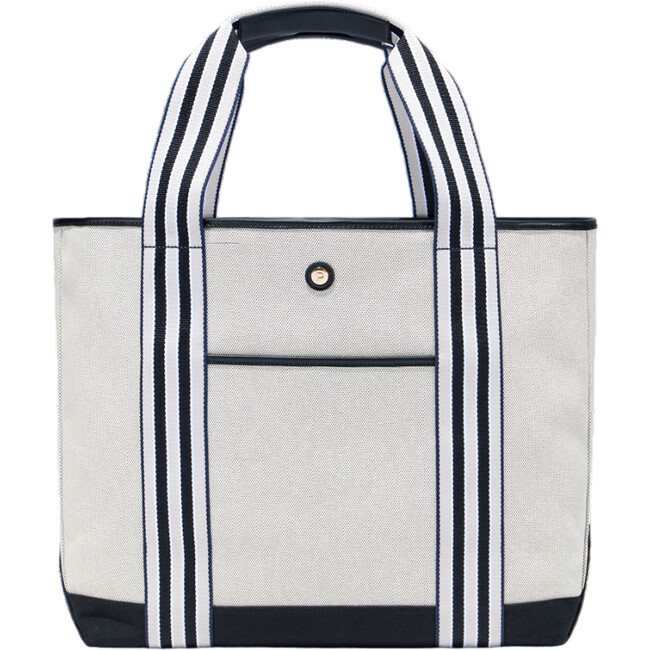 Monogrammable Cabana Tote, Domino