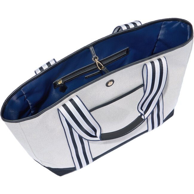 Monogrammable Cabana Tote, Domino - Bags - 5