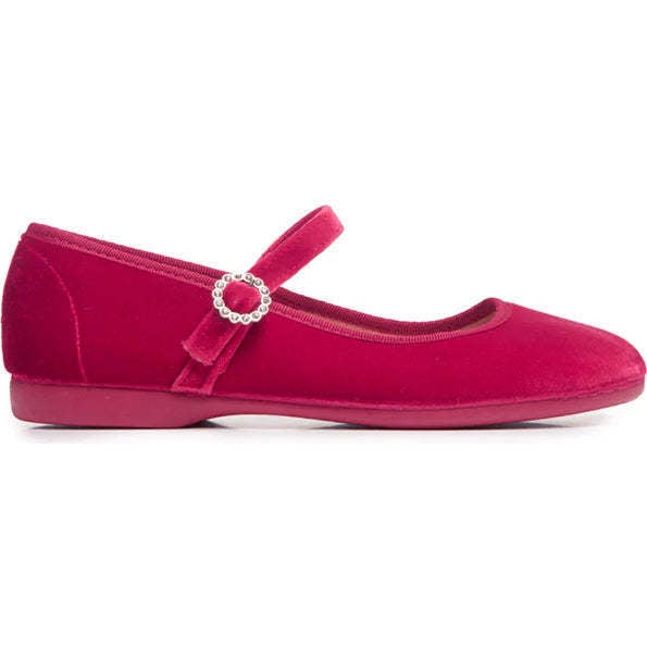 Holiday Velvet Mary Janes, Pink