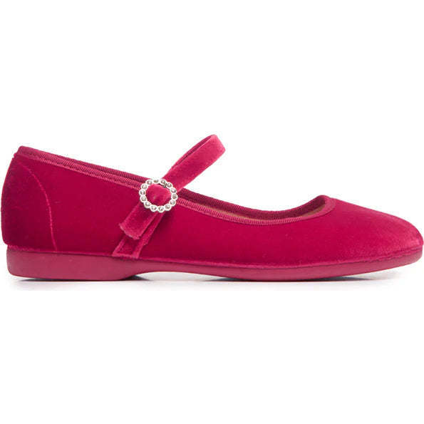 Holiday Velvet Mary Janes, Pink - Mary Janes - 1