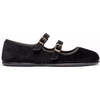 Classic Velvet Double Mary Janes, Black - Mary Janes - 1 - thumbnail