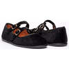 Classic Velvet Double Mary Janes, Black - Mary Janes - 2