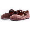 Classic Quilted Velvet Mary Janes, Chestnut - Mary Janes - 3