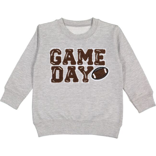 Game Day Patch Sweatshirt, Grey