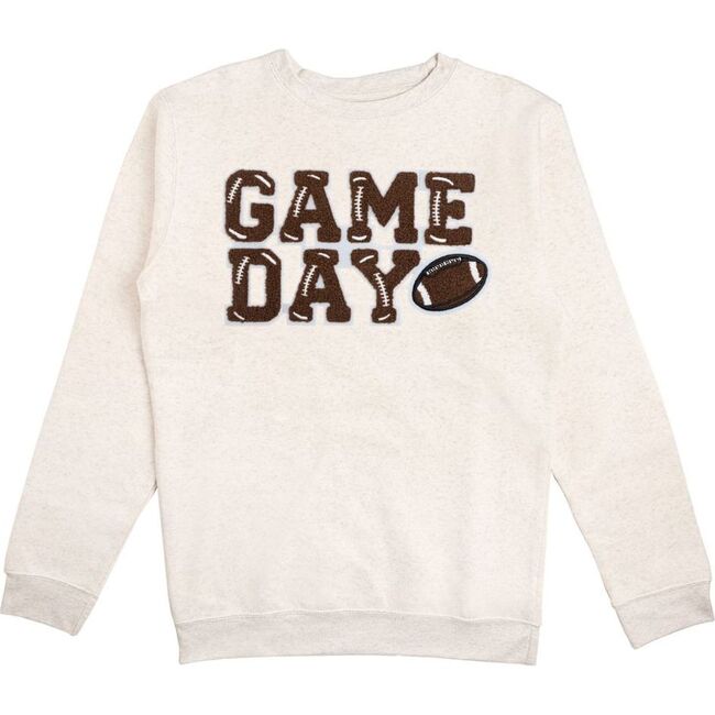 Game Day Patch Adult Sweatshirt, Natural