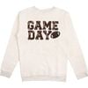 Game Day Patch Adult Sweatshirt, Natural - Sweatshirts - 1 - thumbnail