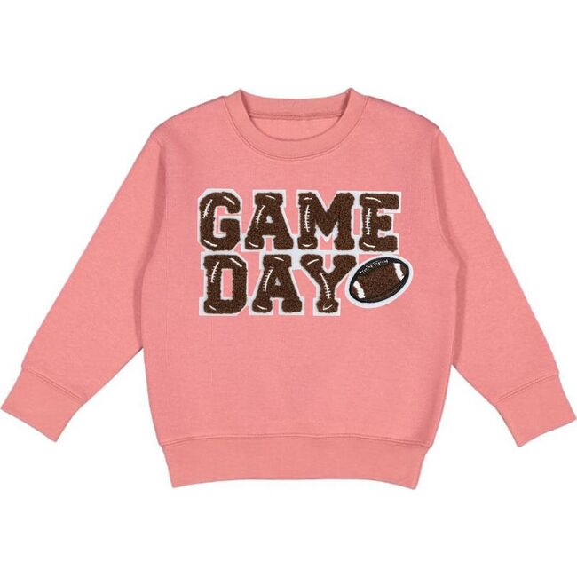 Game Day Patch Sweatshirt, Dusty Rose