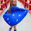 Superhero Star Cape + Mask Set, Blue - Costumes - 2