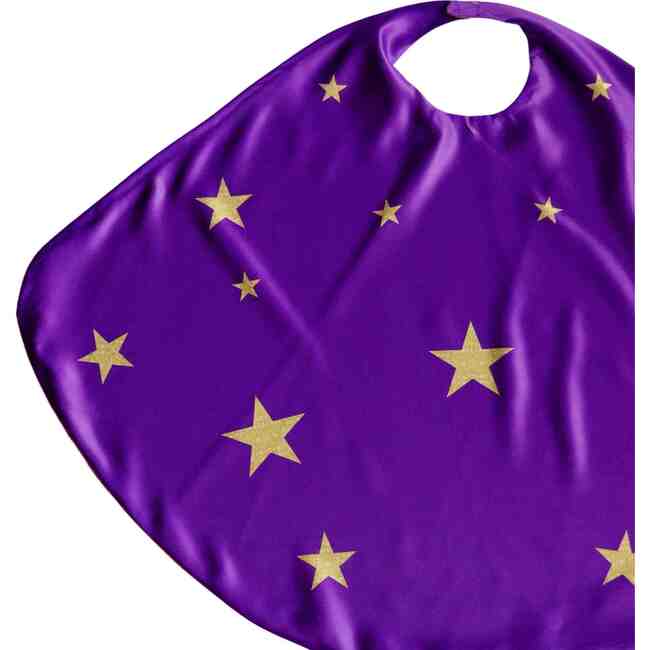 Superhero Star Cape + Mask Set, Purple - Costumes - 7