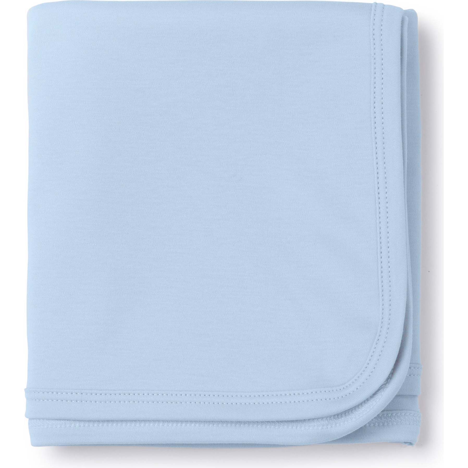 Plain Edge Blanket, Light Blue - Blankets - 1
