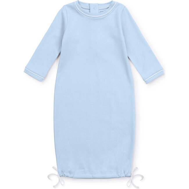 George Pima Cotton Daygown, Light Blue