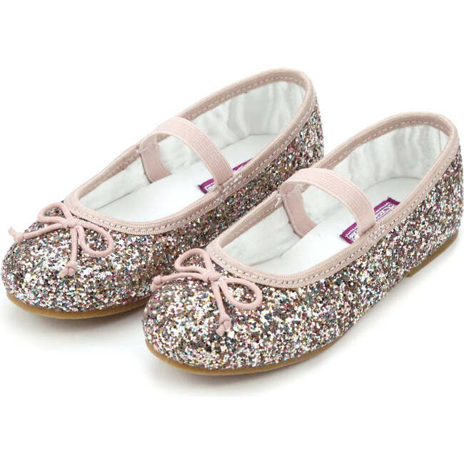 Victoria Sparkle Glitter Flat, Multi Pink